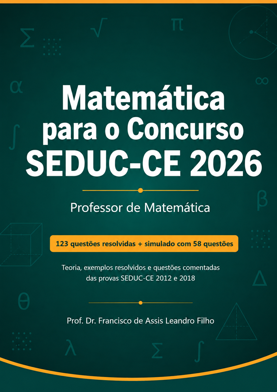 Capa do e-book Matemática para o Concurso SEDUC-CE 2026